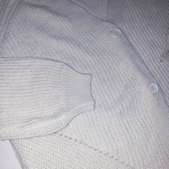 NEW BB Dakota Steve Madden Womens Off White Cream Button Cardigan Sweater Size M - Picture 7 of 9